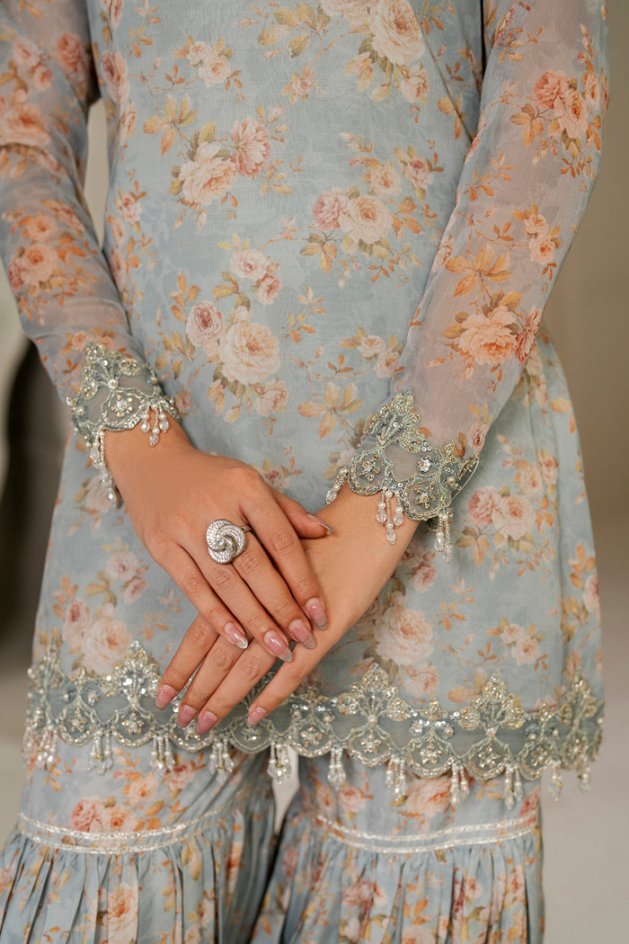 Baroque Exclusive Formal Embroidered Chiffon Unstitched 3Pc UF-4165