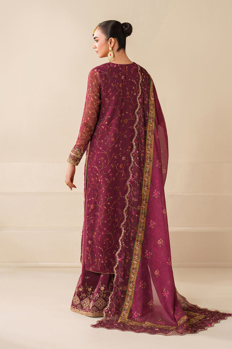 Baroque Exclusive Formal Embroidered Chiffon Unstitched 3Pc Suit UF-4277