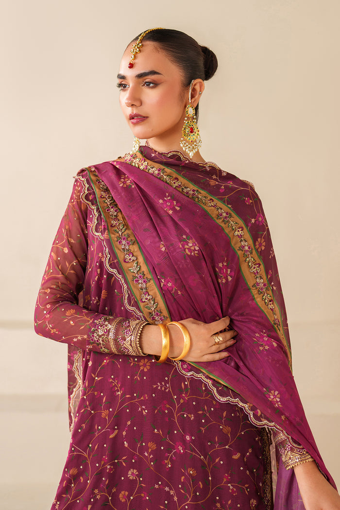 Baroque Exclusive Formal Embroidered Chiffon Unstitched 3Pc Suit UF-4277
