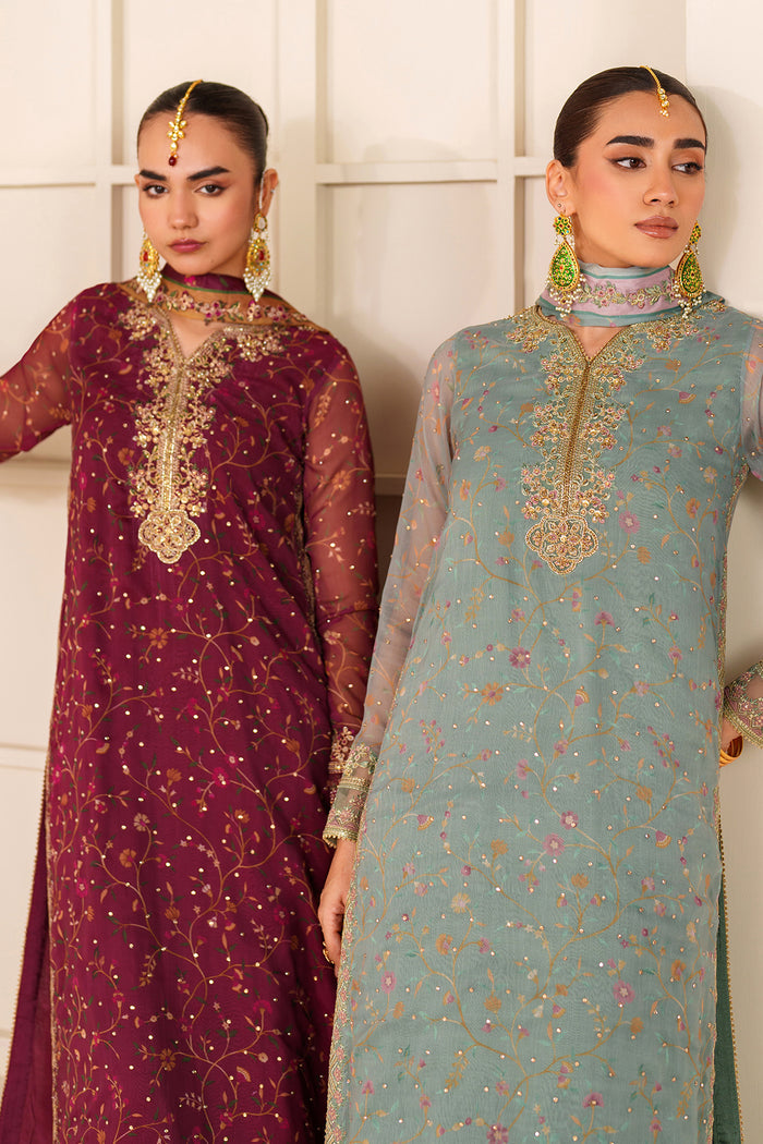 Baroque Exclusive Formal Embroidered Chiffon Unstitched 3Pc Suit UF-4277
