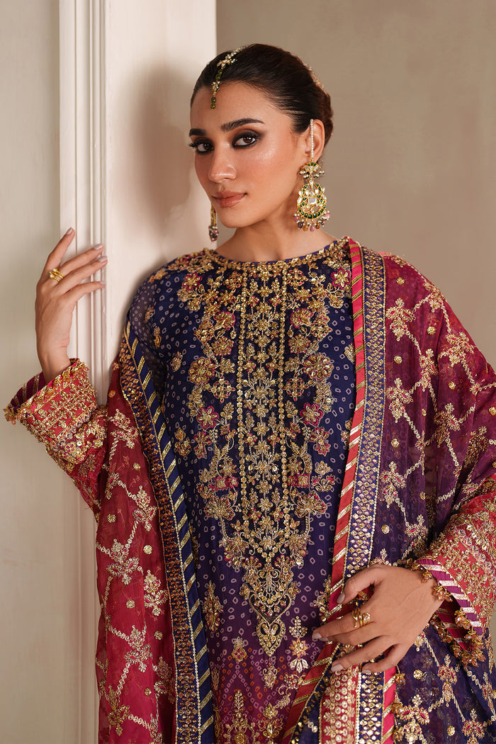 Baroque Exclusive Formal Embroidered Chiffon Unstitched 3Pc Suit UF-4369