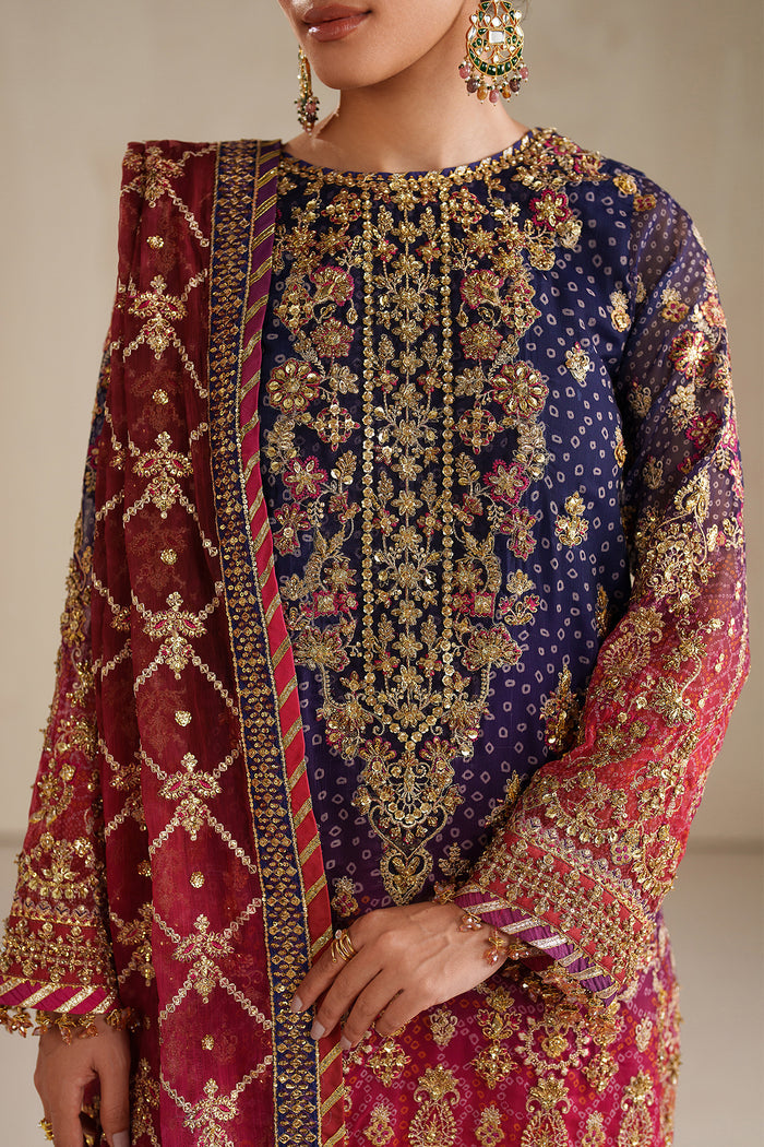 Baroque Exclusive Formal Embroidered Chiffon Unstitched 3Pc Suit UF-4369