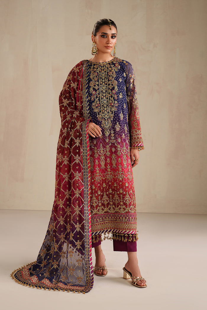 Baroque Exclusive Formal Embroidered Chiffon Unstitched 3Pc Suit UF-4369