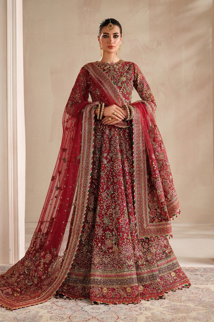 Baroque Exclusive Formal Embroidered Net Unstitched 3Pc UF-4370
