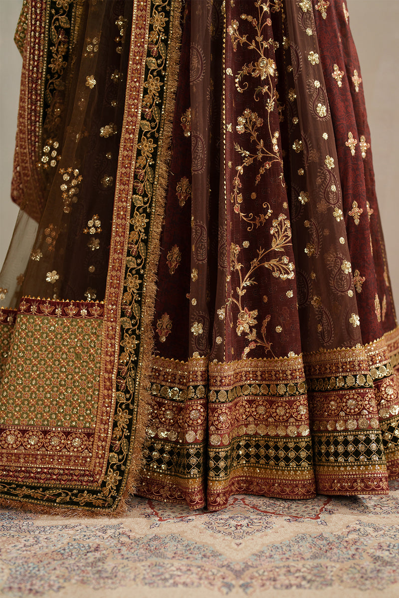 Baroque Exclusive Formal Embroidered Chiffon Unstitched 3Pc Suit UF-4376