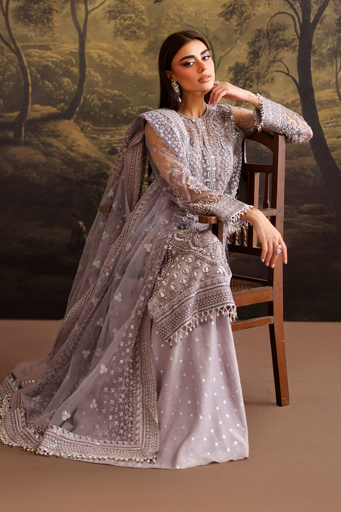 Baroque Exclusive Formal Embroidered Net Unstitched 3Pc UF-4379