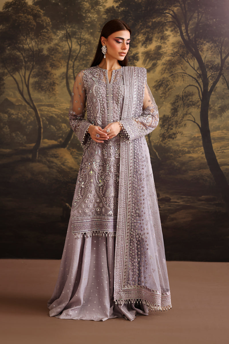 Baroque Exclusive Formal Embroidered Net Unstitched 3Pc UF-4379