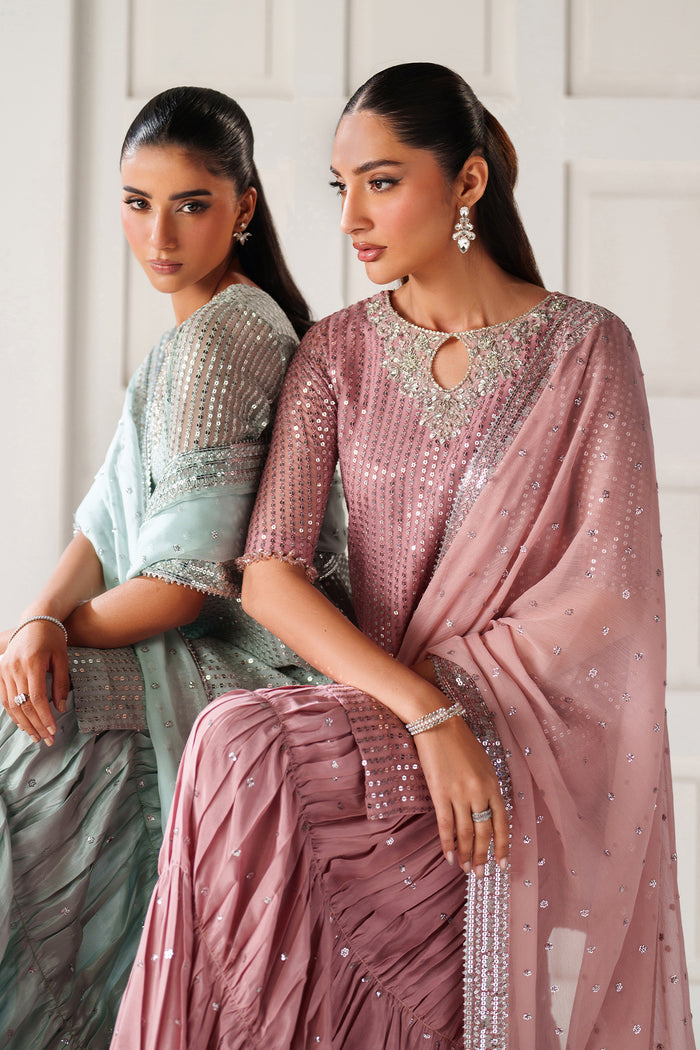 Baroque Exclusive Formal Embroidered Chiffon Unstitched 3Pc Suit UF-4388