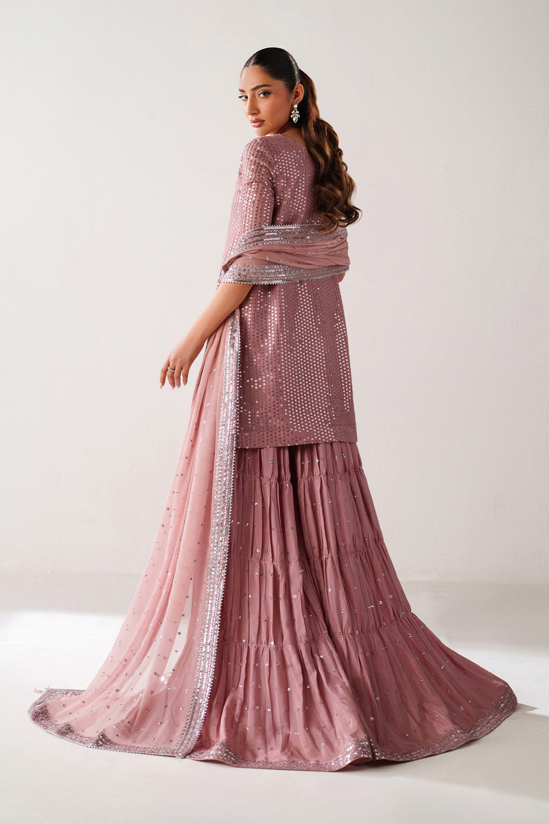 Baroque Exclusive Formal Embroidered Chiffon Unstitched 3Pc Suit UF-4388