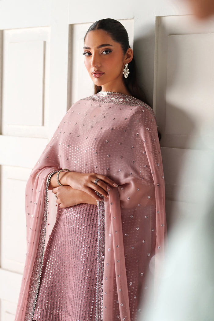 Baroque Exclusive Formal Embroidered Chiffon Unstitched 3Pc Suit UF-4388