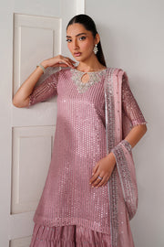 Baroque Exclusive Formal Embroidered Chiffon Unstitched 3Pc Suit UF-4388