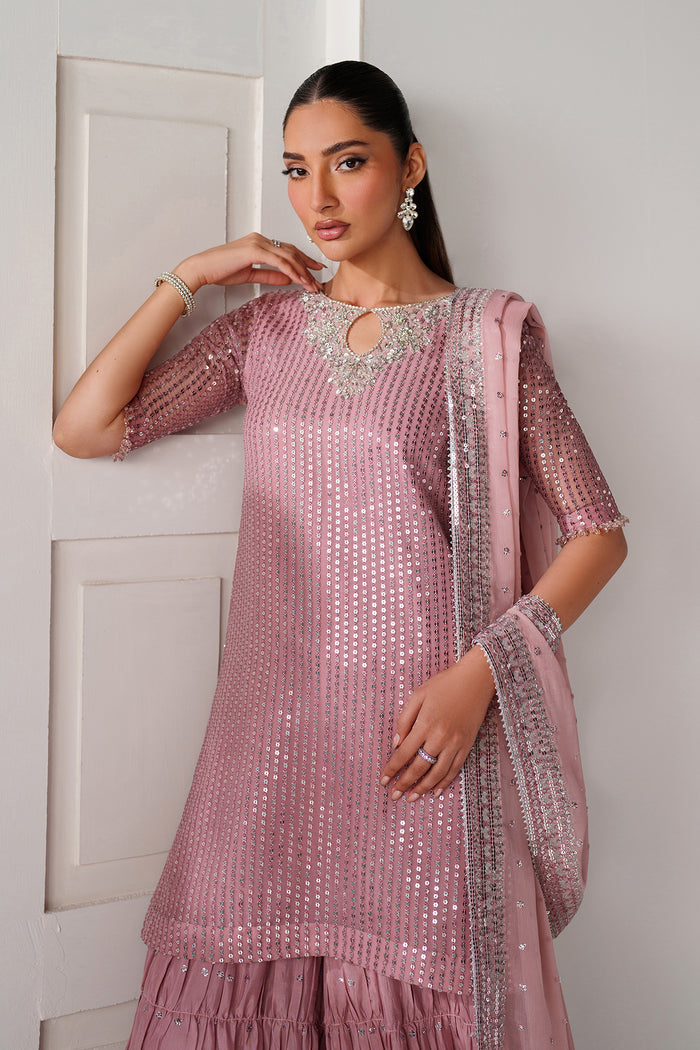 Baroque Exclusive Formal Embroidered Chiffon Unstitched 3Pc Suit UF-4388