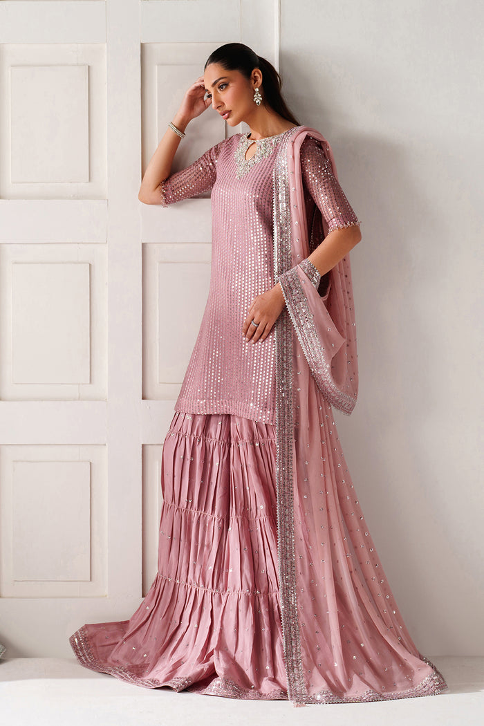 Baroque Exclusive Formal Embroidered Chiffon Unstitched 3Pc Suit UF-4388