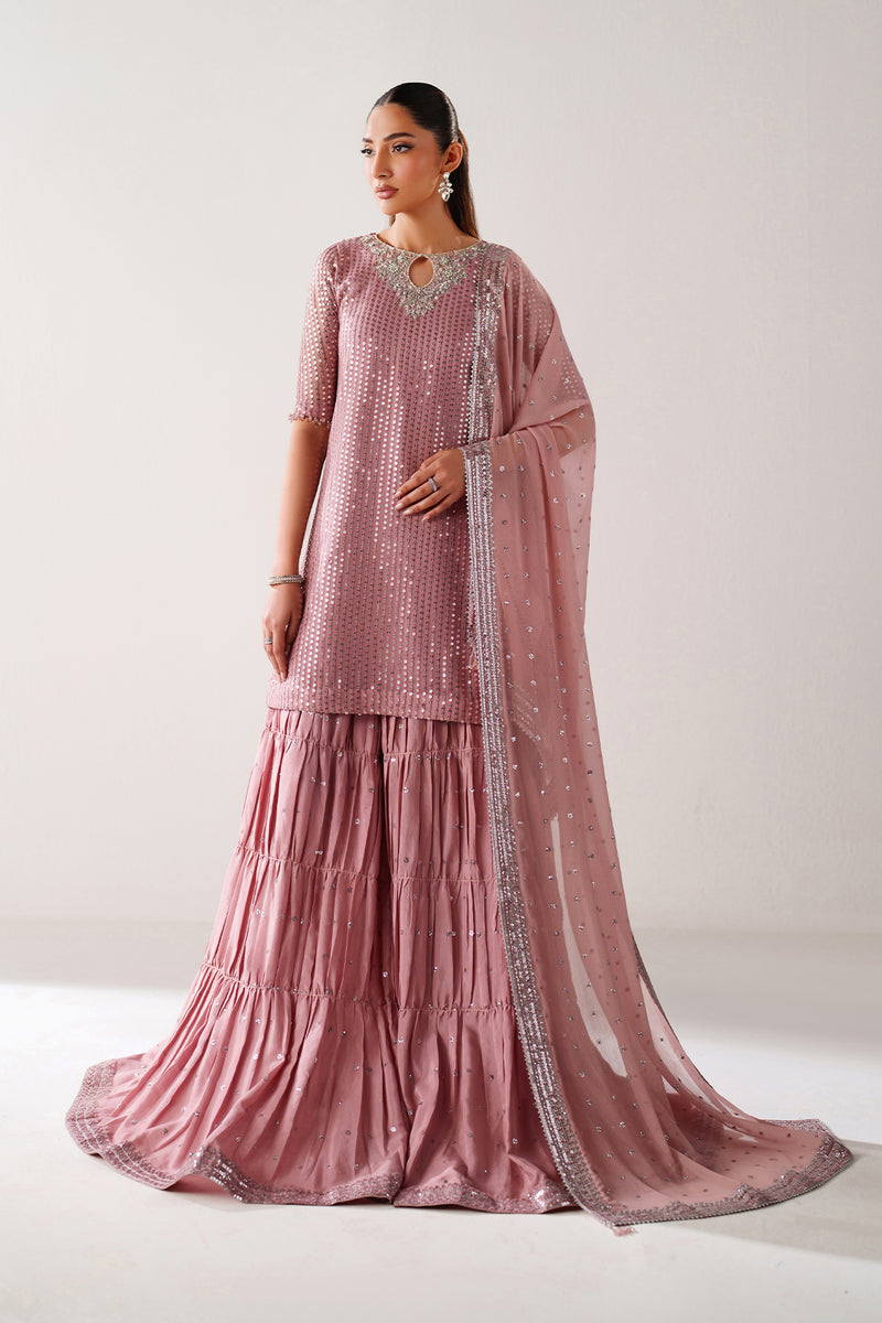 Baroque Exclusive Formal Embroidered Chiffon Unstitched 3Pc Suit UF-4388