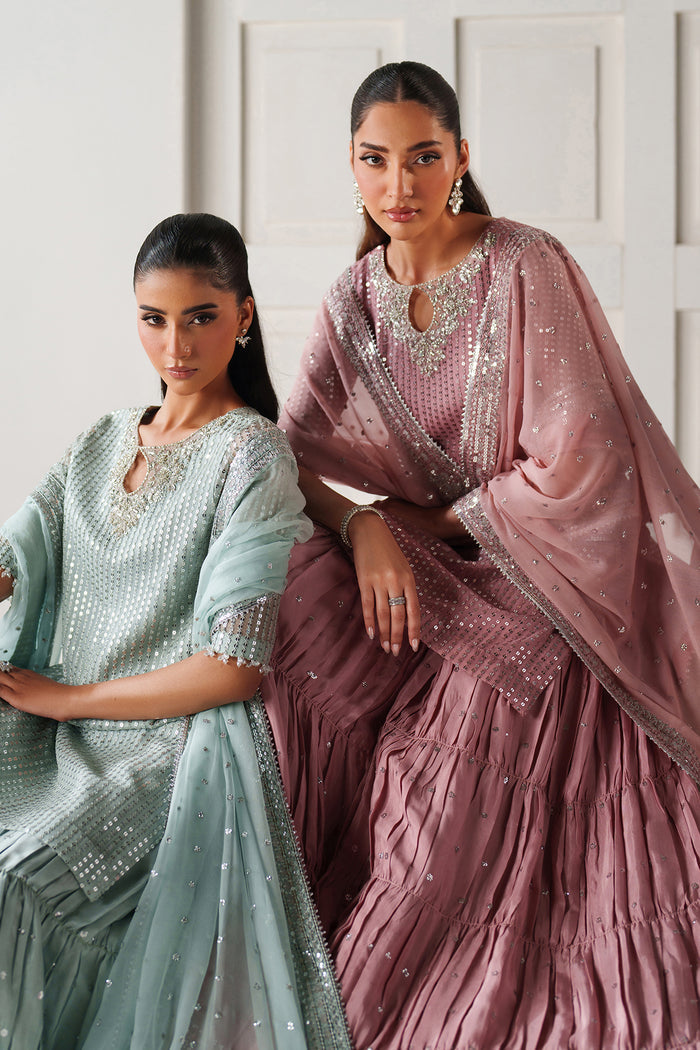 Baroque Exclusive Formal Embroidered Chiffon Unstitched 3Pc Suit UF-4389