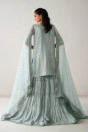 Baroque Exclusive Formal Embroidered Chiffon Unstitched 3Pc Suit UF-4389