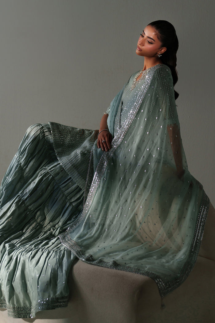 Baroque Exclusive Formal Embroidered Chiffon Unstitched 3Pc Suit UF-4389