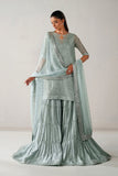 Baroque Exclusive Formal Embroidered Chiffon Unstitched 3Pc Suit UF-4389