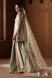 Baroque Exclusive Formal Embroidered Zari Chiffon Unstitched 3Pc Suit UF-4435