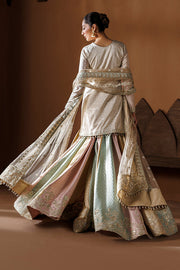 Baroque Exclusive Formal Embroidered Zari Chiffon Unstitched 3Pc Suit UF-4435
