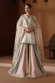 Baroque Exclusive Formal Embroidered Zari Chiffon Unstitched 3Pc Suit UF-4435
