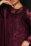 Baroque Exclusive Formal Embroidered Chiffon Unstitched 3Pc Suit UF-4436