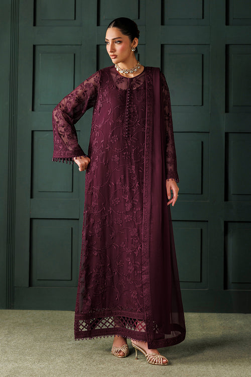 Baroque Exclusive Formal Embroidered Chiffon Unstitched 3Pc Suit UF-4436