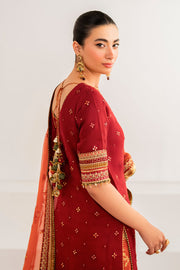 Baroque Exclusive Formal Embroidered Chiffon Unstitched 3Pc Suit UF-698