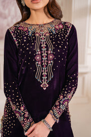 Baroque Exclusive Formal Embroidered Velvet Unstitched 3Pc Suit UF-748