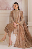 Baroque Embroidered Velvet Unstitched 3Pc Suit SF-754