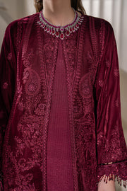 Baroque Exclusive Formal Embroidered Velvet Unstitched 3Pc Suit UF-758