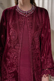 Baroque Exclusive Formal Embroidered Velvet Unstitched 3Pc Suit UF-758