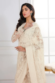 Baroque Chantelle Embroidered Luxury Net Unstitched Saree D-287