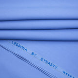 Lessona by Dynasty Fabrics Men's Unstitched Wash & Wear Suit - Un Blue