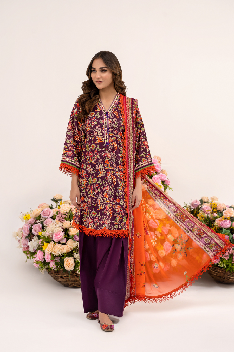 Ittehad Textiles Printed Jacquard Unstitched 2Pc Suit UP2P-008-09