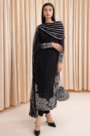 Jazmin Embroidered Korean Raw Silk Unstitched 3Pc Suit UR-7001