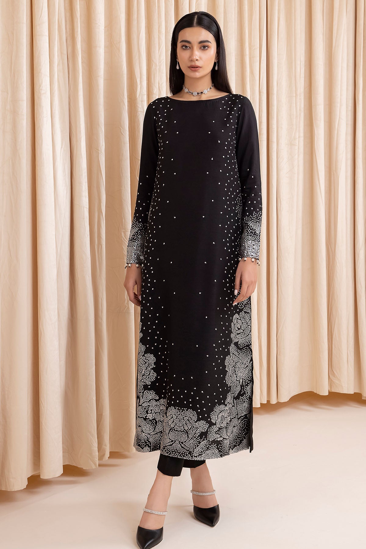 raw silk dresses online in pakistan Arzish Collection Volume 2 | Raw Silk Dresses with Handwork