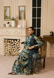 Feathers Dewdrop Unstitched Digital Printed Lawn 3Pc Suit URZEL-FT460
