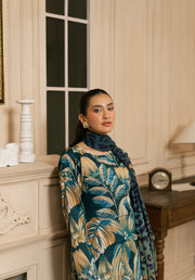 Feathers Dewdrop Unstitched Digital Printed Lawn 3Pc Suit URZEL-FT460