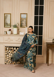 Feathers Dewdrop Unstitched Digital Printed Lawn 3Pc Suit URZEL-FT460