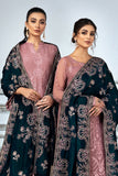 Alizeh Fashion Mah-e-Ru Unstitched Formal 3PC Suit D-10 Mahogany