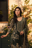 Hemstitch Festive Embroidered  Chiffon Unstitched 3Pc Suit - Heer