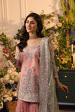 Hemstitch Festive Embroidered Net Unstitched 3Pc Suit - Raya