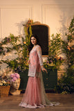 Hemstitch Festive Embroidered Net Unstitched 3Pc Suit - Raya