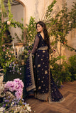 Hemstitch Festive Embroidered  Chiffon Unstitched 3Pc Suit - Elle