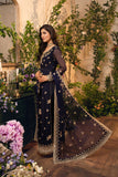 Hemstitch Festive Embroidered  Chiffon Unstitched 3Pc Suit - Elle