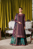 Alizeh Fashion Luxury Embroidered Chiffon Unstitched 3Pc Suit AF-CH-2173-Nagar B Magenta