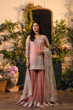 Hemstitch Festive Embroidered Net Unstitched 3Pc Suit - Raya