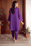 La Rosaa Basics Embroidered Self Cotton Lawn Stitched 2Pc Suit LRB24-01 Kaia