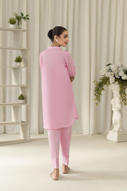 La Rosaa Akgalleria Dobby Lawn Stitched 2Pc Suit - Flora